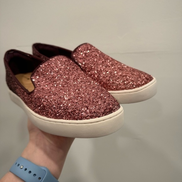 Birdies Slip-On Ombre Glitter Shoe Red Size 6.5 - Picture 3 of 8